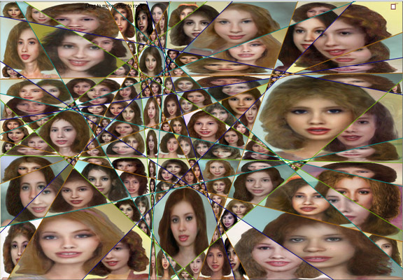 many polygonal faces tessellating
