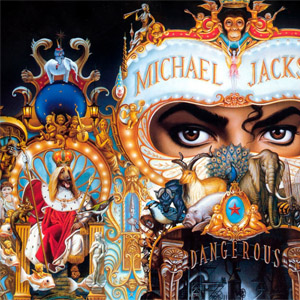 Detail of Michael Jackson album cover: Dangerous