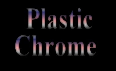 Plastic or chrome 
effect