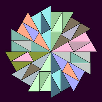 triangle with twelvefold symmetry